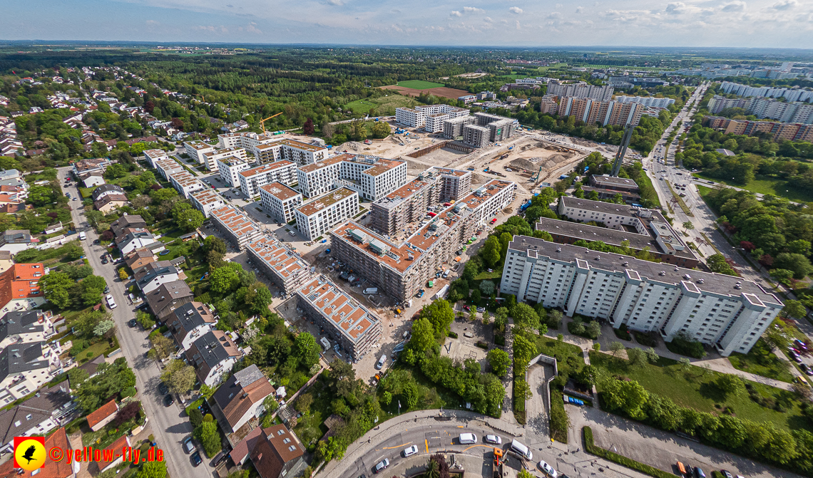 09.05.2023 - Baustelle Alexisquartier und Pandion Verde in Neuperlach